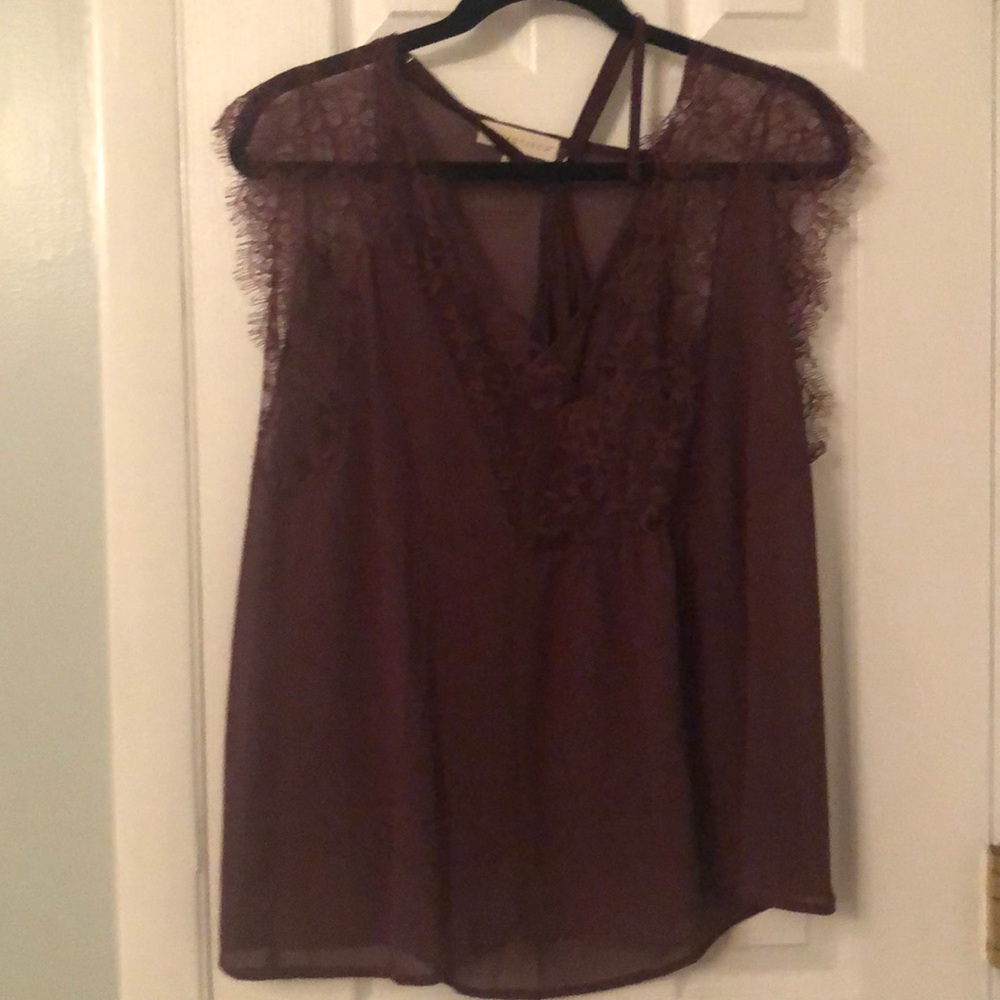 Love Stitch Double Layer Lace Tee